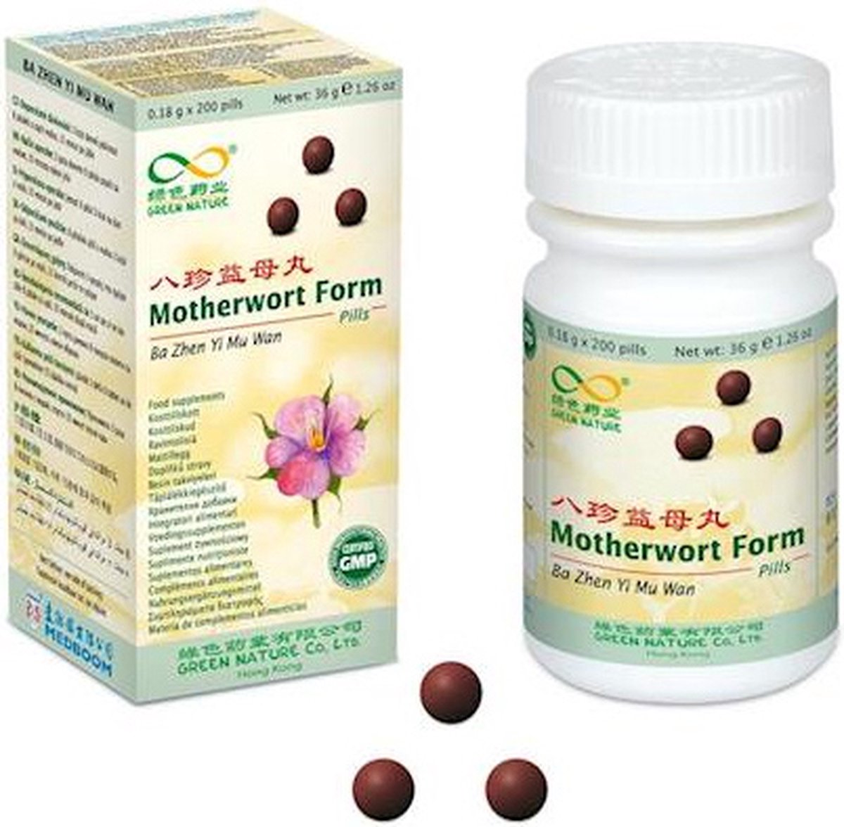 Motherwort Form - Ba Zhen Yi Mu Wan - Multivitamine,Menstruatie