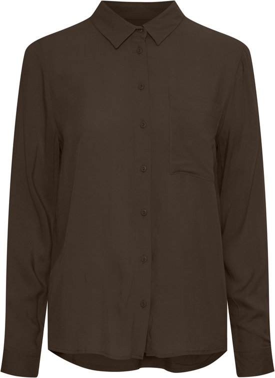 ICHI IHMAIN DR - hemdblousejurk dames vrijetijdsjurk jurk jurk, 171664/Poppy Red, 38