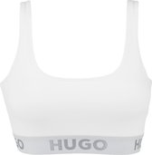 Hugo Boss dames HUGO sporty logo bralette wit - S