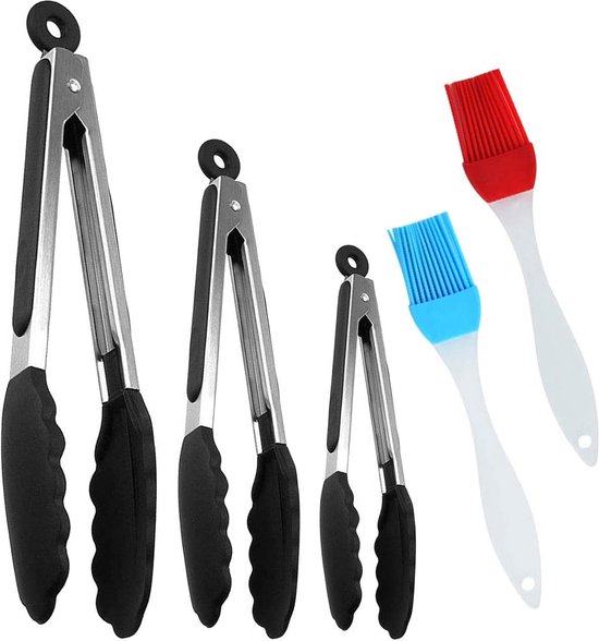5 Stuks Vis-gradenpincet Set 3 Stuks Keukenpincet Van Roestvrij Staal Recht Gebogen Helling 2 Stuks Roestvrij Stalen Vistang Recht Helling 16 Cm 12 Cm Voor Kookgerei En Zeevruchten