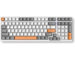 Fuegobird K3 Mechanisch Gaming Toetsenbord - 100keys - Rood Switch - QWERTY - Mechanical RGB Backlight Keyboard - HoneyBee