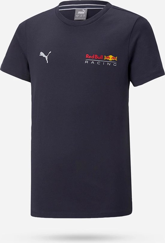 PUMA - Red Bull Racing Essentials Kids Sm Logo Tee - Night Sky - Maat 176