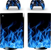 PS5 Disk - Console Skin - The Devil's Fire - 1 console en 2 controller stickers