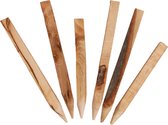 Poteaux en bois aiguisés avec défauts - 20 pcs