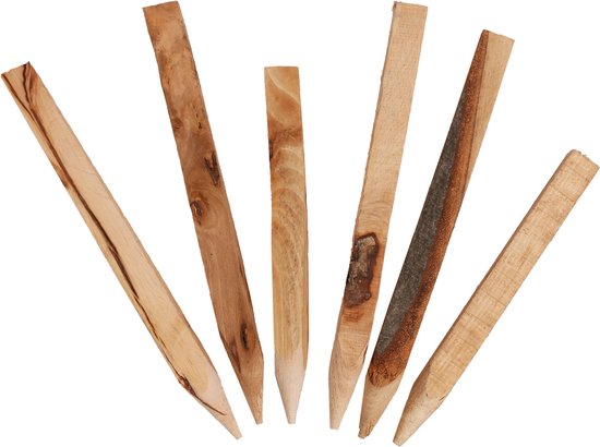 Geslepen houten palen met gebreken - 20 stuks