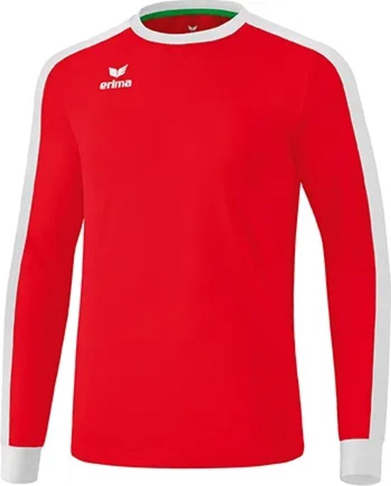 Erima Retro Star Voetbalshirt Lange Mouw Heren - Rood / Wit | Maat: L