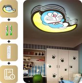 MIRO Luxe Plafondlamp - Babykamer - Kinderkamer - LED - Inclusief Afstandsbediening - 36 Watt - 220 Volt - 3 Verschillende Lichtstanden - Dimbaar - Maankat