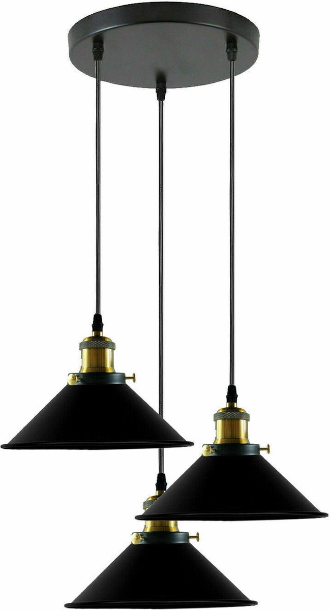 Vintage industriële metalen hanglamp schaduw kroonluchter retro plafondlamp schaduw