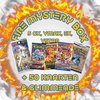 Afbeelding van het spelletje Pokémon Fire Mystery Box - 3 Boosterpacks, 5 Zeldzame, 50 Normale + glimmende Pokémon kaarten