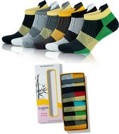 GoWith-bamboe sokken-sneaker sokken-6 paar-enkel sokken-sportsokken-naadloze sokken-cadeau sokken-35-40