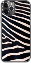 Case Company® - Hoesje geschikt voor iPhone 11 Pro hoesje - Zebra - Soft Cover Telefoonhoesje - Bescherming aan alle Kanten en Schermrand