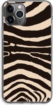 Case Company® - Hoesje geschikt voor iPhone 11 Pro Max hoesje - Arizona Zebra - Soft Cover Telefoonhoesje - Bescherming aan alle Kanten en Schermrand