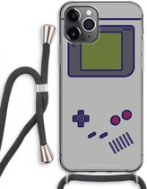 Case Company® - Hoesje met koord geschikt voor iPhone 11 Pro Max hoesje met Koord - Game On - Telefoonhoesje met Zwart Koord - Extra Bescherming aan alle Kanten en Over de Schermrand