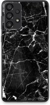 Case Company® - Hoesje geschikt voor Samsung Galaxy A33 5G hoesje - Zwart Marmer - Soft Cover Telefoonhoesje - Bescherming aan alle Kanten en Schermrand