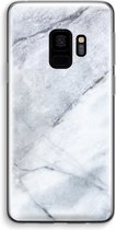 Case Company® - Hoesje geschikt voor Samsung Galaxy S9 hoesje - Witte marmer - Soft Cover Telefoonhoesje - Bescherming aan alle Kanten en Schermrand