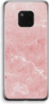 Case Company® - Hoesje geschikt voor Huawei Mate 20 Pro hoesje - Roze marmer - Soft Cover Telefoonhoesje - Bescherming aan alle Kanten en Schermrand