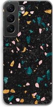 Case Company® - Hoesje geschikt voor Samsung Galaxy S22 hoesje - Terrazzo N°10 - Soft Cover Telefoonhoesje - Bescherming aan alle Kanten en Schermrand