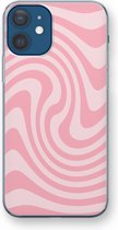 Case Company® - Coque iPhone 12 - Swirl Rose - Coque souple pour téléphone - Protection sur tous les côtés et bord de l'écran