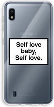 Hoesje geschikt voor Samsung Galaxy A10 hoesje - Self love - Soft Cover Telefoonhoesje - Bescherming aan alle Kanten en Schermrand