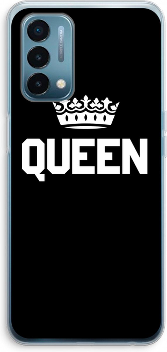 Case Company® - OnePlus Nord N200 5G hoesje - Queen zwart - Soft Cover Telefoonhoesje - Bescherming aan alle Kanten en Schermrand