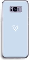 Case Company® - Hoesje geschikt voor Samsung Galaxy S8 hoesje - Klein Hart Blauw - Soft Cover Telefoonhoesje - Bescherming aan alle Kanten en Schermrand