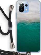 Case Company® - Hoesje met koord geschikt voor Xiaomi Mi 11 Lite hoesje met Koord - Stranded - Telefoonhoesje met Zwart Koord - Bescherming aan alle Kanten en Over de Schermrand