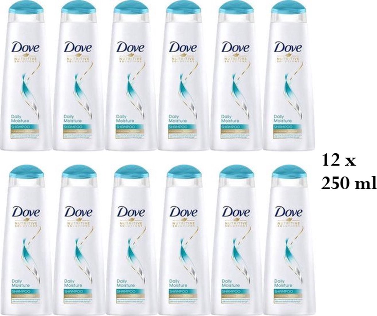 Dove Shampoo Daily Moisture - 12 x 250 ml - Voordeelpakket