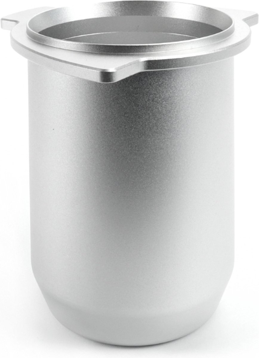 Doseerbeker voor Sage, Solis en Breville - Zilver – Dosing Cup – Doseerbeker Koffie - Ingebouwde Maler - Sage Barista - Solis Espressomachine – Espressomachine - Barista Essentials