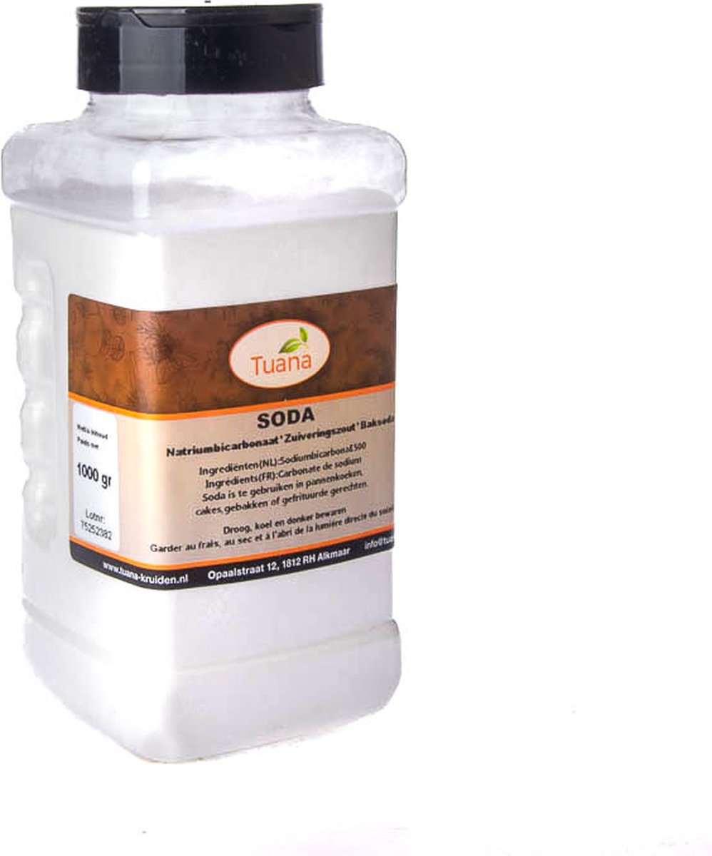 Goedkoopste Tuana Kruiden - Zuiveringszout Natriumbicarbonaat / Baking Soda Of Bakpoeder - Bakje 100 Gram - Kruiden Zonder Zout - KP0250