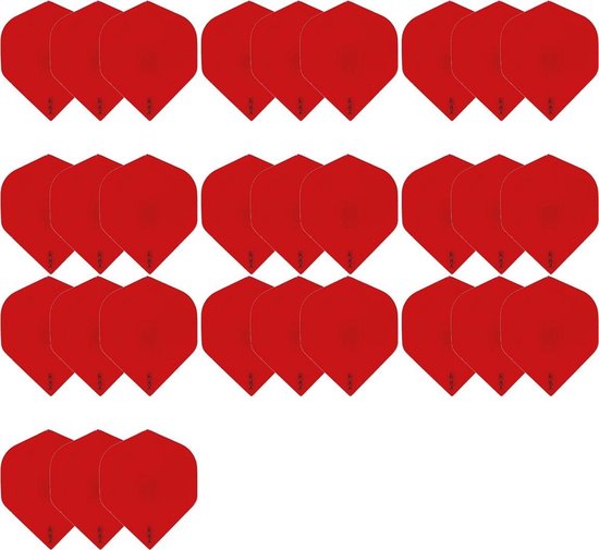 10 Sets (30 stuks) zeer stevige R4X - dart flights - Rood - darts flights