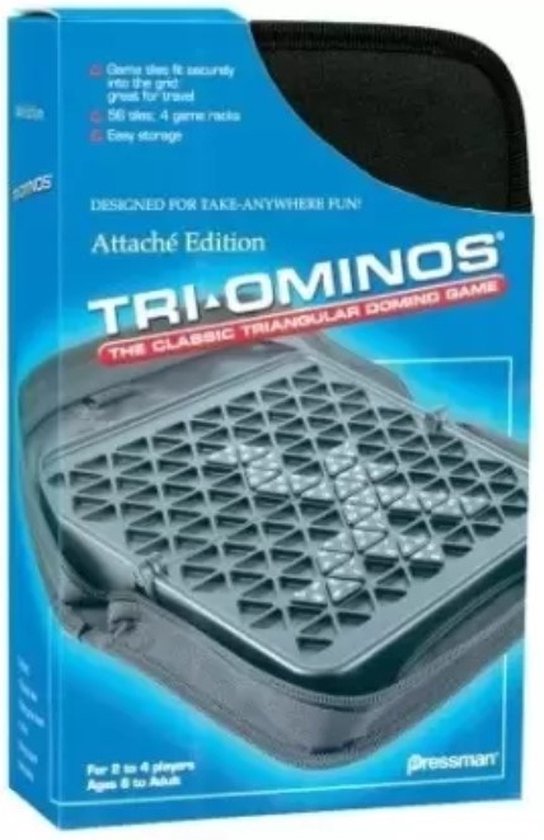 Triominos Attaché Edition - Luxe reisversie in handige opbergetui - Engelse handleiding