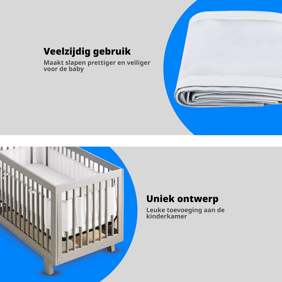 Shengruili Bedomranding voor babybed, babynestje