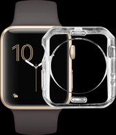 Apple watch 42mm siliconen case van By Qubix  - Transparant - TPU - Beschermd tegen krassen en stoten!