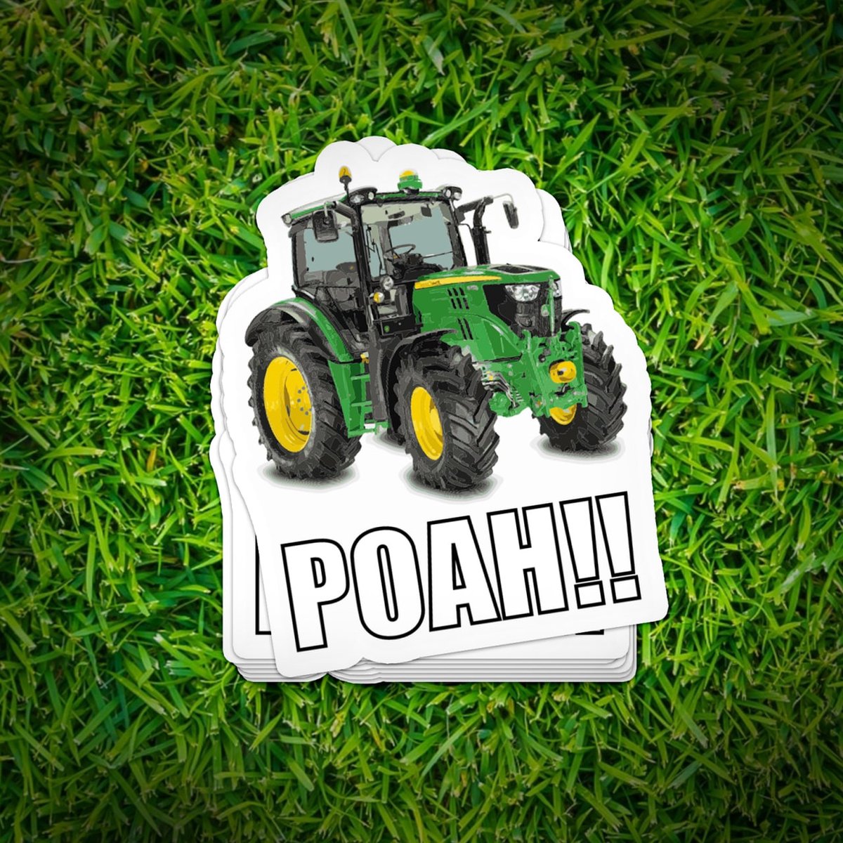 POAH!! - Da's Mien Merk - Tractor | Trekker | John Deere | Steun de Boer  Stickers -... | bol.com