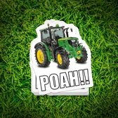 POAH!! - Da's Mien Merk - Tractor | Trekker | John Deere | Steun de Boer Stickers - Set van 3 Stickers