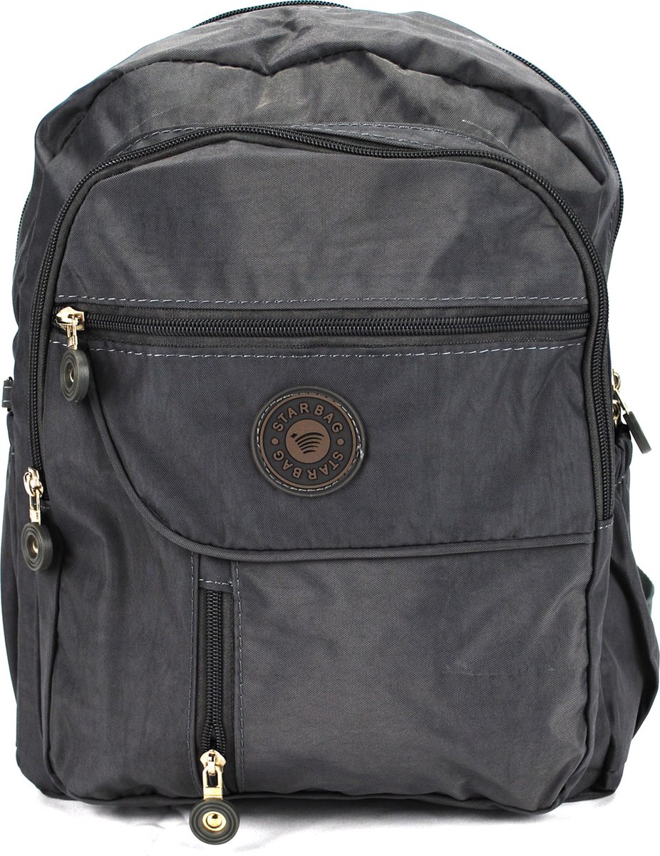 Starbag Rugzak Crinkle- Nylon Unisex Grijs - (YZ-0103-25)