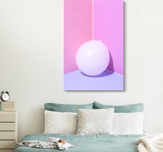Peinture sur toile 120x180 cm - Décoration murale Ballon dans le coin - Décoration murale salon - Décoration chambre - Accessoires de chambre - Peintures
