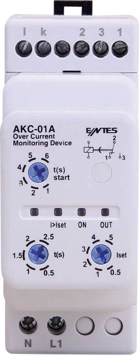 ENTES AKC-01A Bewakingsrelais 1x wisselcontact 1 stuk(s)