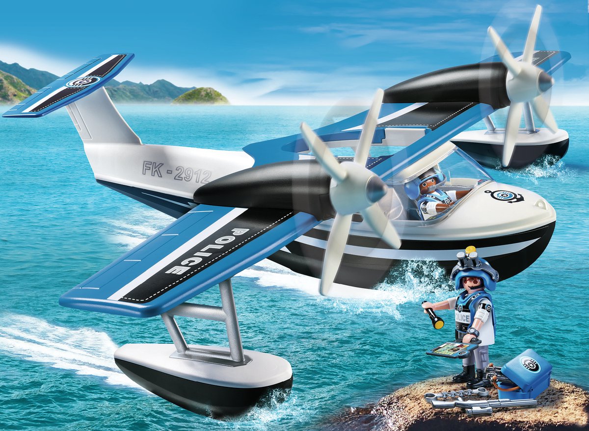 PLAYMOBIL Politiewatervliegtuig - 4445 — afbeelding 10