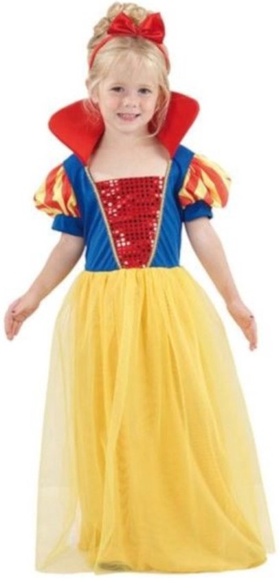 Witbaard Verkleedjurk Sneeuwwitje Meisjes Polyester Mt 3/4 Jaar