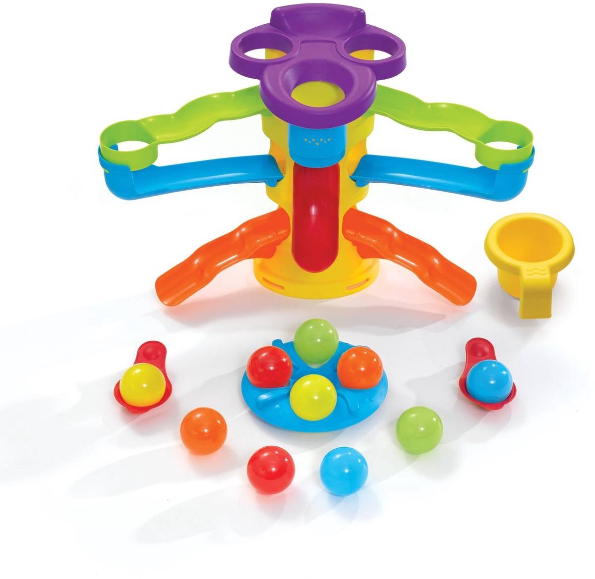 Step2 Busy Ball Watertafel - Met 13 accessoires: katapulten, speelballen en schepbeker - Waterspeelgoed voor kind - Activiteitentafel met ballen & water voor de tuin / buiten — afbeelding 8