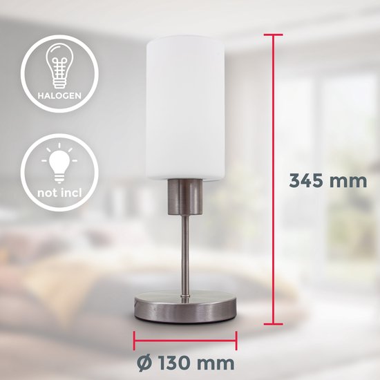 Livarno LUX Table Lamp With Touch Dimmer REVIEW (Lidl E27 LED 6W) 