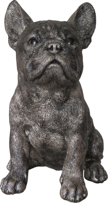 asbeeld urn hond Franse Bulldog hondenurn 30 cm bronskleur