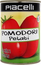 Pomodori Pelati - gepelde tomaten 400g - Tray 12 blik