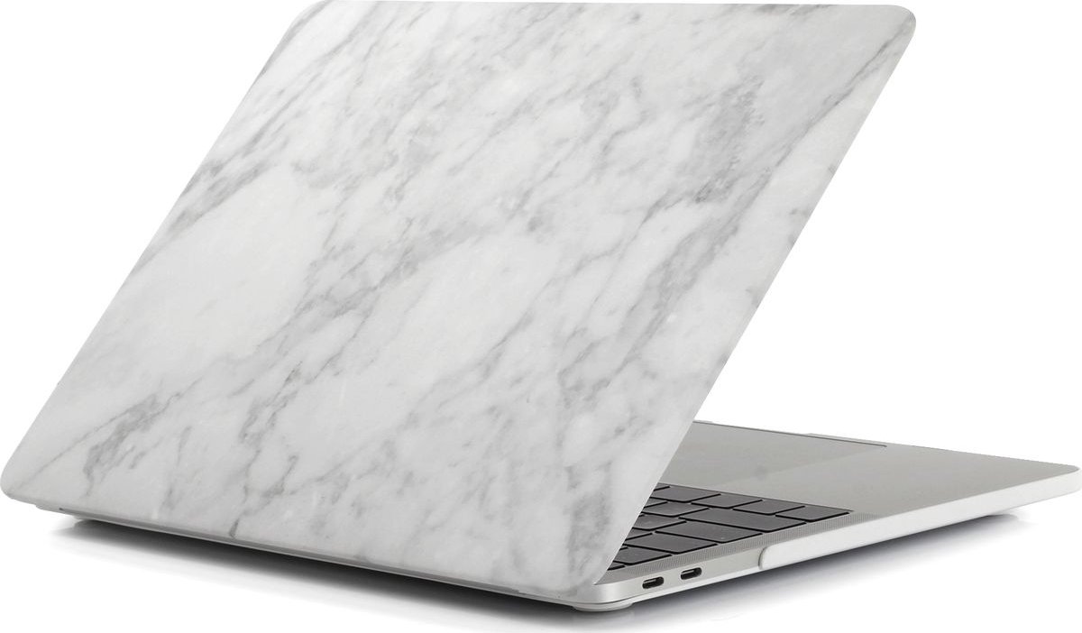 Mobigear Laptophoes geschikt voor Apple MacBook Pro 16 Inch (2021-2024) Hoes Hardshell Laptopcover MacBook Case | Mobigear Marble - Grijs - Model A2485 / A2780 / A2991 / A3186