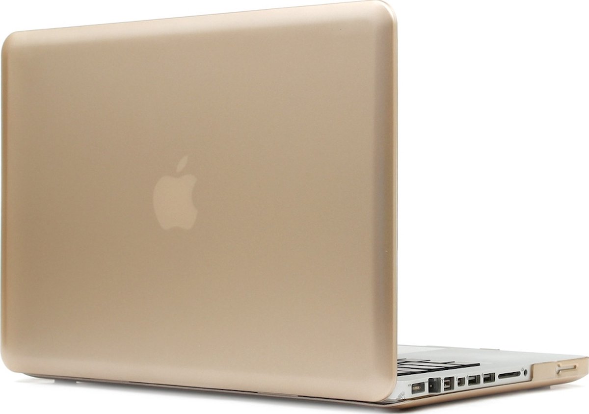 Mobigear Laptophoes geschikt voor Apple MacBook Pro 15 Inch (2008-2012) Hoes Hardshell Laptopcover MacBook Case | Mobigear Metallic - Goud - Model A1286