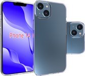 Mobigear Doorzichtig Hoesje geschikt voor Apple iPhone 14 Telefoonhoesje Flexibel TPU | Mobigear Basics Backcover | Doorzichtig Telefoonhoesje iPhone 14 | iPhone 14 Case | Back Cover - Transparant