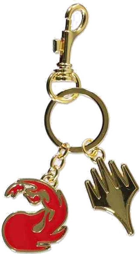 Magic The Gathering - Red Mana Sleutelhanger - Goudkleurig/Rood