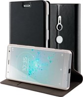 Roxfit Precision Slim Standing Book Case voor Sony Xperia XZ2 - Zwart/Grijs