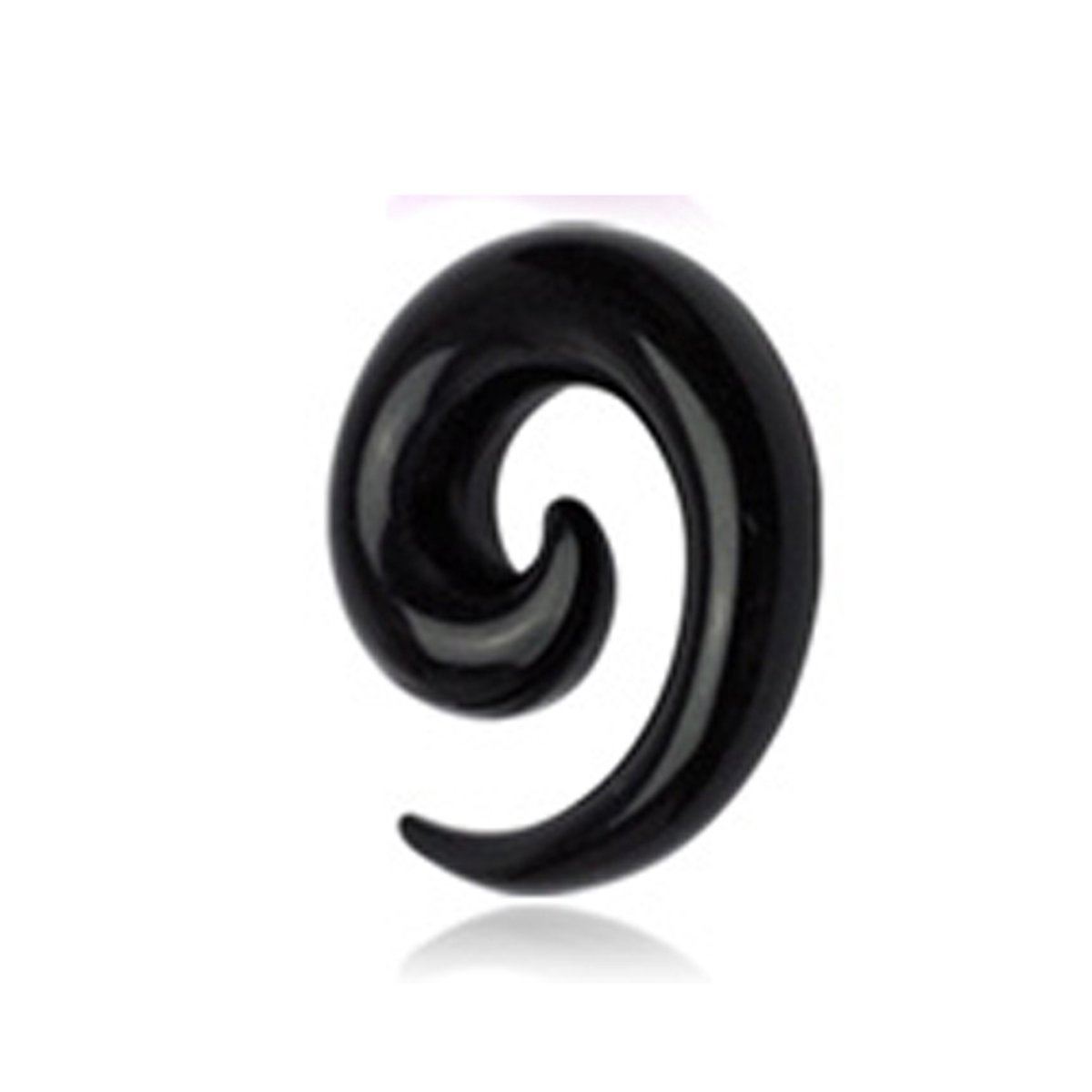 6 mm spiraal zwart ©LMPiercings